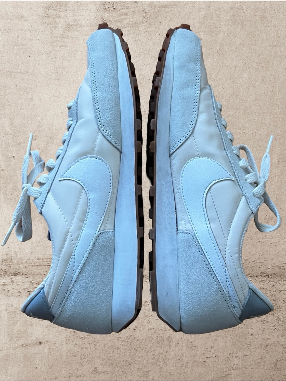 Nike Daybreak Retro Running Shoes - White/Light Bone - Women's
